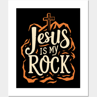 jesus is my rock Posters and Art